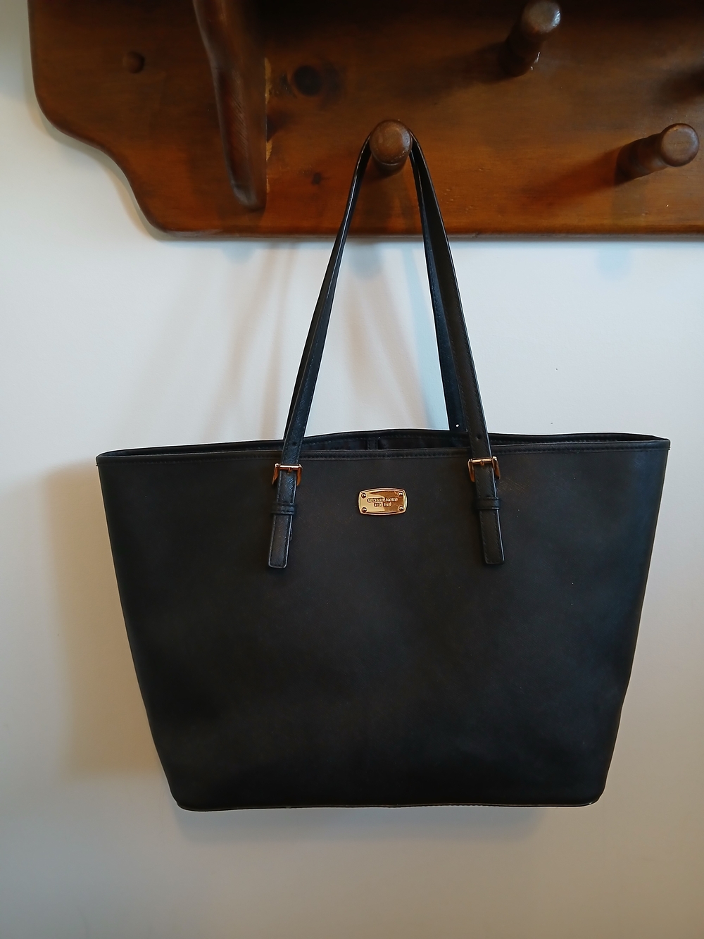 Black Michael Kors Signature Tote Bag